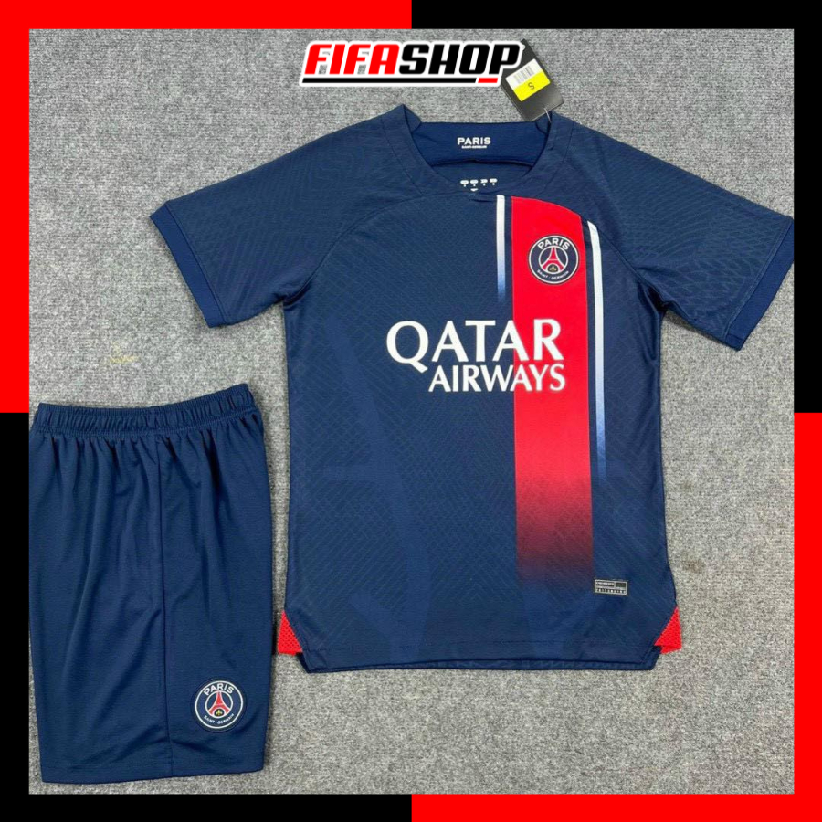 Quần Áo Đá Bóng, Đồ Đá Banh Psg Mùa Giải 23-24 Mùa Mới Chất Vải Mè Caro Cao Cấp Thấm Hút Mồ Chuẩn Thi Đấu Đá Banh