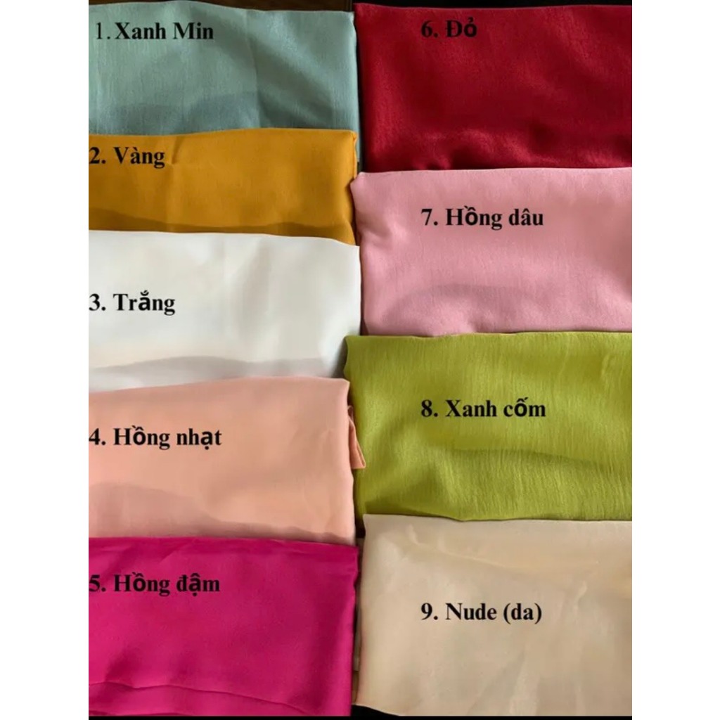 Quần áo dài lụa Tây Thi đủ màu