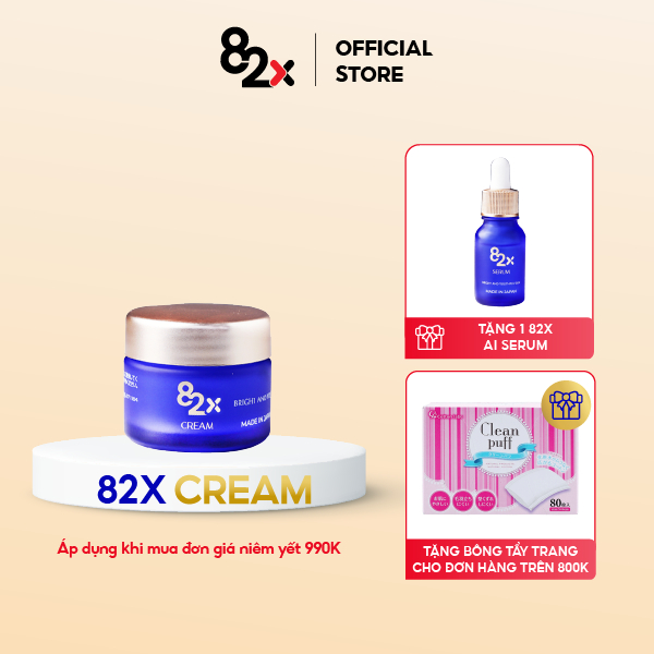 82X AI STEM CELL CREAM kem dưỡng ẩm chuyên sâu và chống lão hóa đến từ Nhật Bản 10mg/hộp.