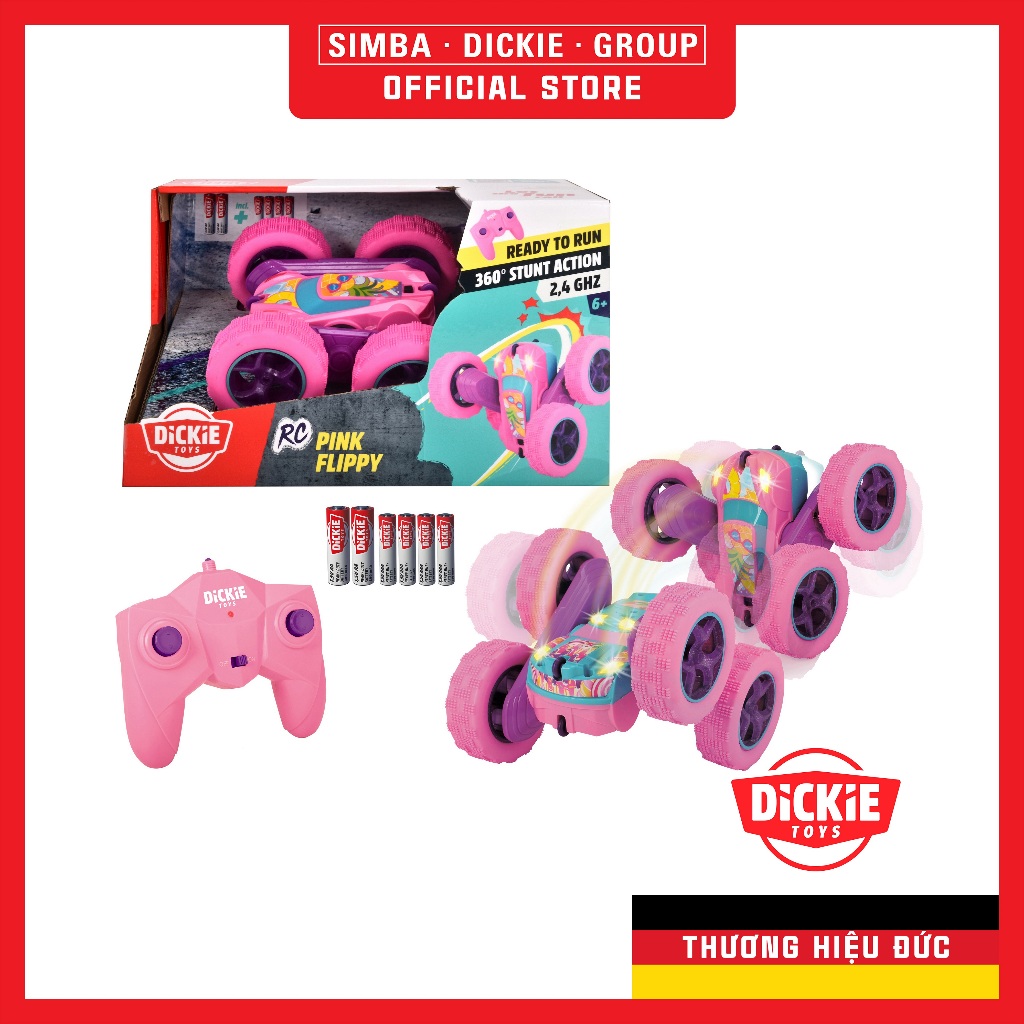 Đồ Chơi Xe Điều Khiển Từ Xa DICKIE TOYS RC Pink Flippy 201104002 – Simba Toys Vietnam