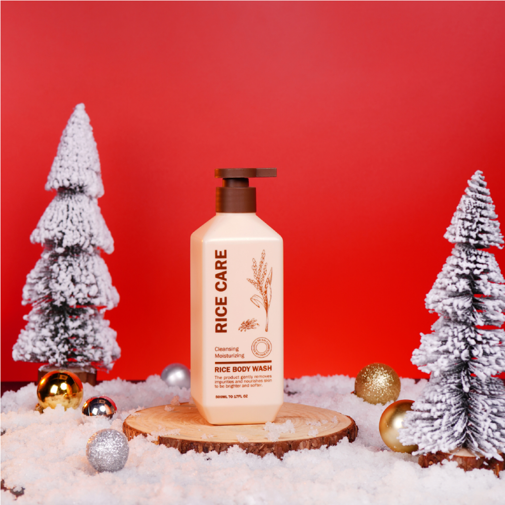 Sữa tắm trắng gạo RICE CARE giúp trắng sáng da, dưỡng ẩm 500ml