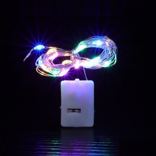 Dây đèn led đom đóm 3 chế độ sáng, có sẵn pin dùng decor cây thông, trang trí nhà cửa, trang trí Tết