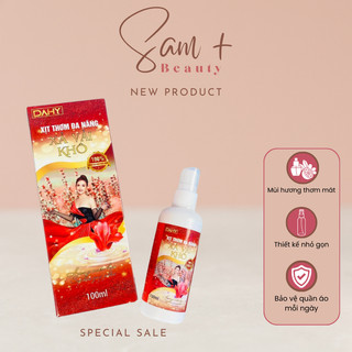 Combo 4 chai xịt xả vải khô hương nước hoa tự nhiên giữ mùi thơm lâu khử mùi hiệu quả chai xịt 100ml mỗi chai