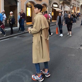 Áo Mangto Trench Coat - Áo Măng Tô Nam Dáng Rộng Cao Cấp Phong Cách Hàn Quốc