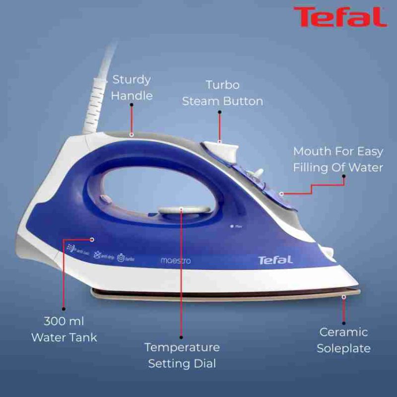 Bàn ủi hơi nước Tefal FV1320E0/ FV1320 - Sản xuất Indonesia