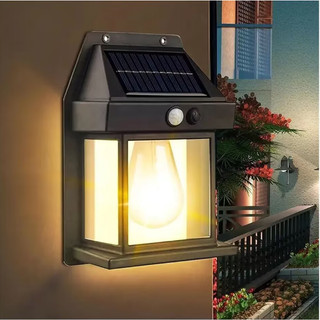 Đèn năng lượng mặt trời Solar 100 LED 15W 3 chế độ sáng pin 1200Mah chống nước (Đen)