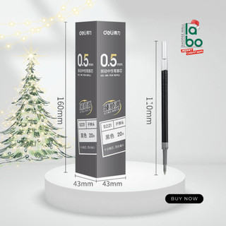 Ngòi Bút Gel Deli 0.5mm Labo S206, S221 Dùng Thay Ruột Bút Bấm A575, A057b