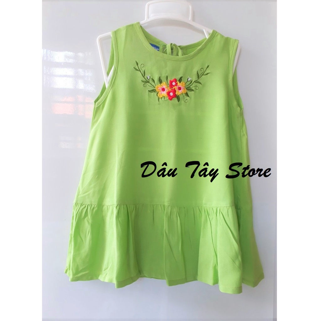 Đầm tole Bảo Ngọc thiêu hoa cho bé gái từ 7 đến 25kg. Thương hiệu Bảo Ngọc chất vải lanh thấm hút mồ hôi tốt.