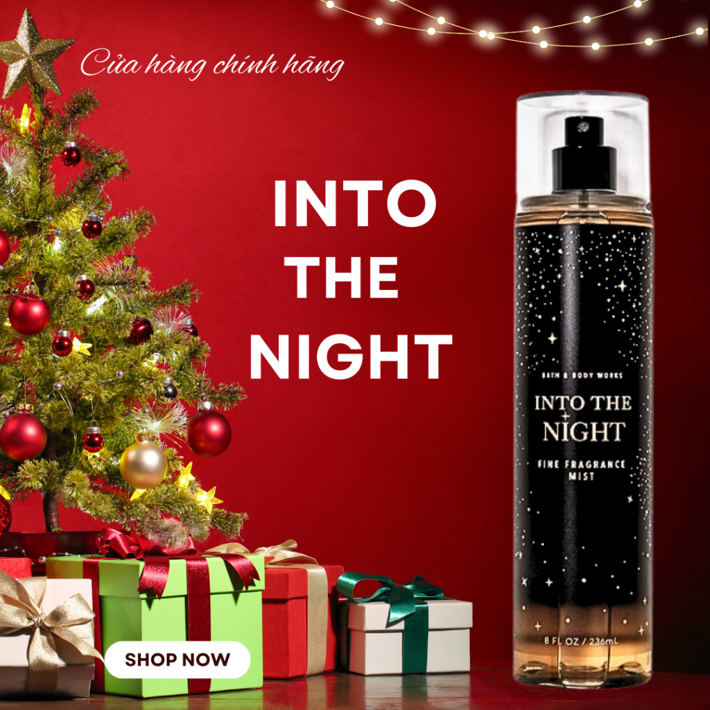 INTO THE NIGHT SHIMMER | Xịt Thơm Kim Tuyến Bath & Body Works236ml [Likeau90 noidiatrung]