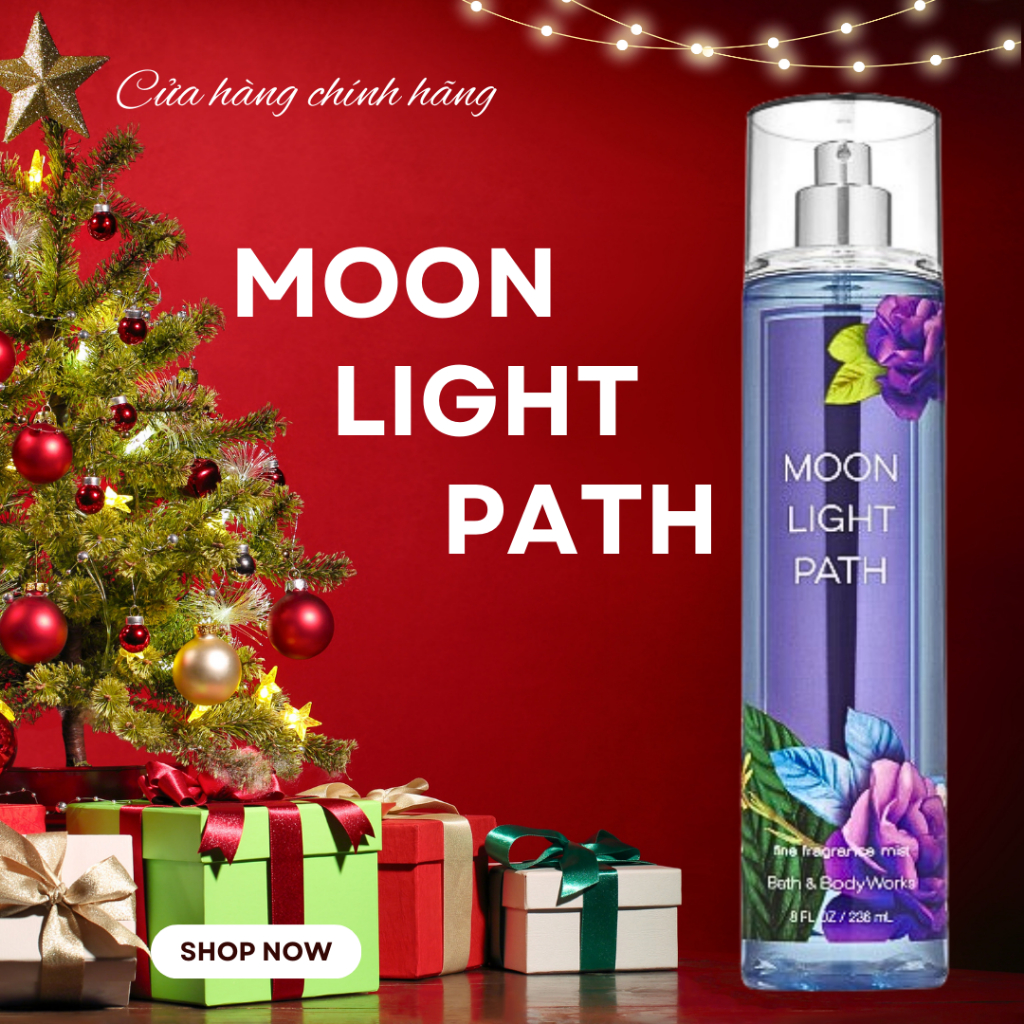 XỊT THƠM MOONLIGHT PATH - BATH & BODY WORKS 236ml [Likeau90 noidiatrung]