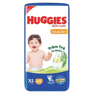 Combo 2 bịch tã quần huggies m76/l66/xl60/xxl54 miếng