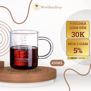 Ly Thủy Tinh Có Vạch Chia Định Lượng 450ml