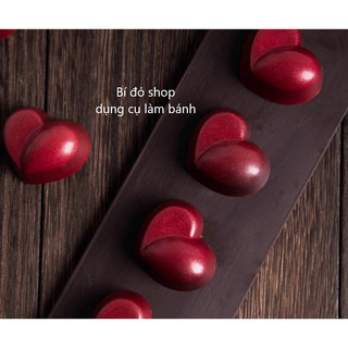 Khuôn socola sô cô la nhựa cứng PC hình TIM ẸO làm sô cô la bon bon