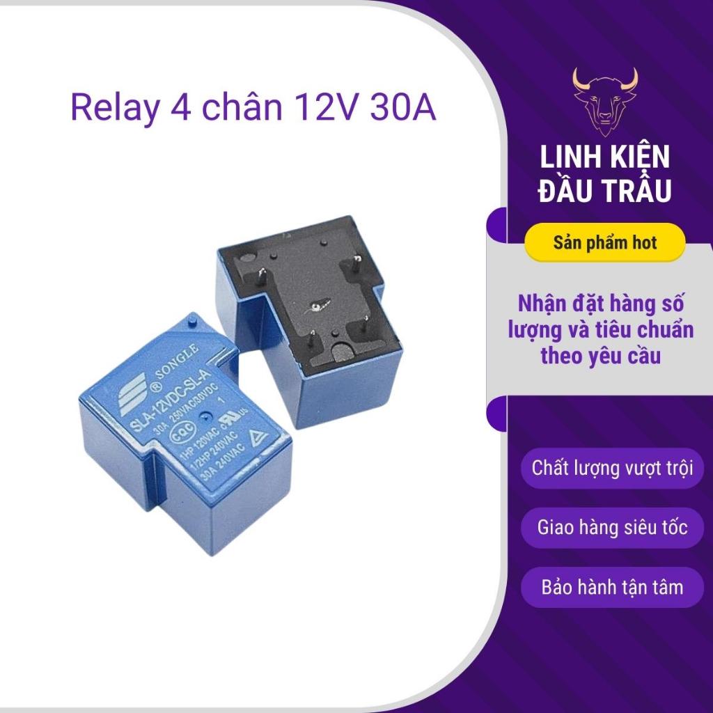 Relay 4 chân 12V 30A SLA-12VDC-SLA T90 Linh Kiện Đầu Trâu