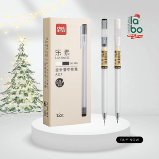 Bút bi nước văn phòng deli a117 mực gel ngòi 0.5mm labo