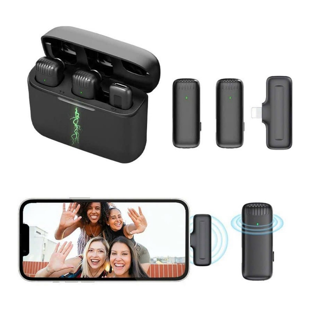 Mic thu âm J13 không dây lọc tiếng ồn cho iPhone, Type C