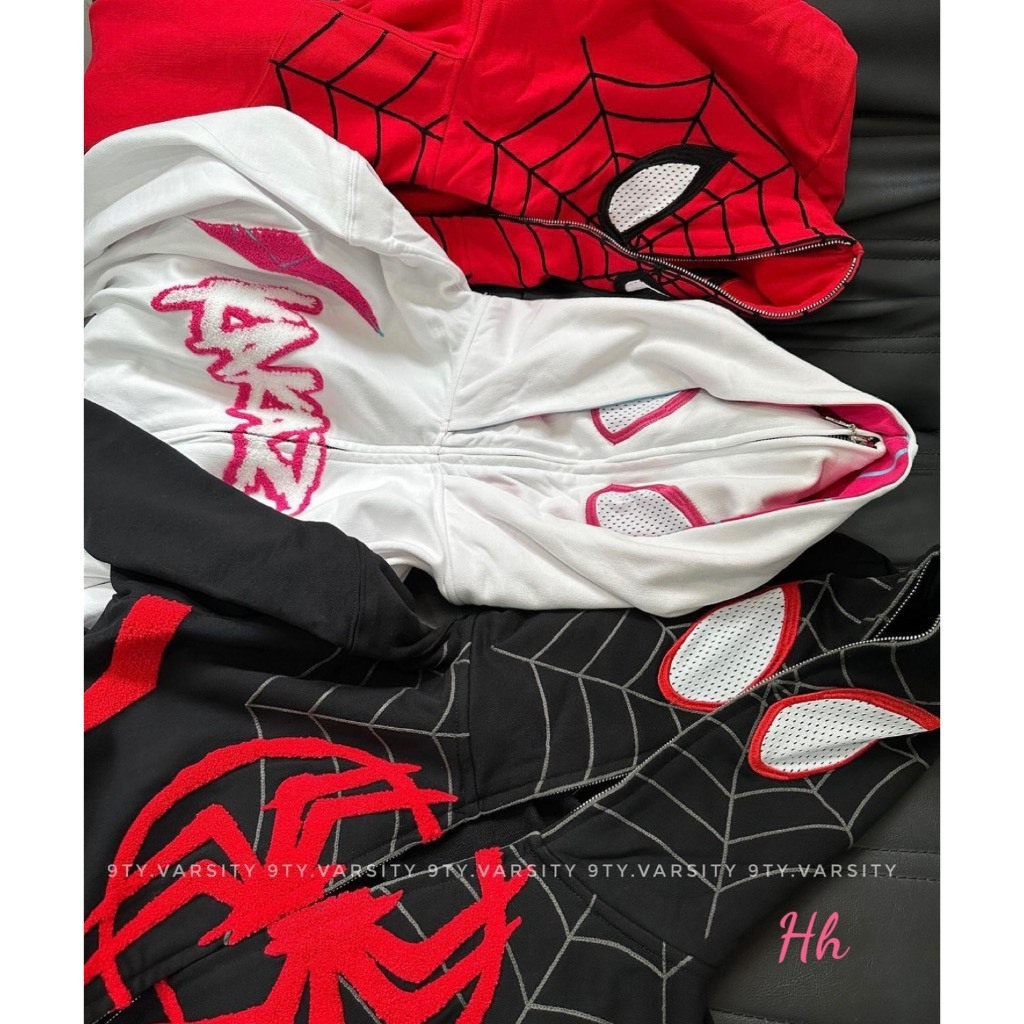 Áo Hoodie zip có mũ in họa tiết người nhện , áo nỉ mũ người nhện hoodie unisex nam nữ  CAO CẤP