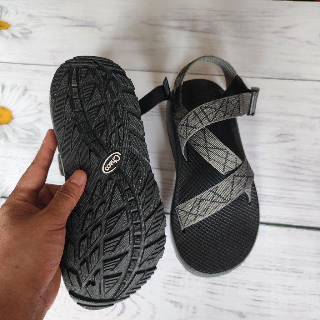 Chaco Đế Thơm Hương Quế, Khử Mùi Mồ Hôi, Dép Chaco Mã  Xám Kẻ Chỉ TG33