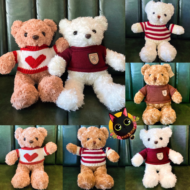 ❗️15+ mẫu❗️ Gấu bông Teddy nhập khẩu đáng yêu siêu đẹp_ Thú nhồi bông teddy áo len lông xù siêu mềm mịn hàng đẹp