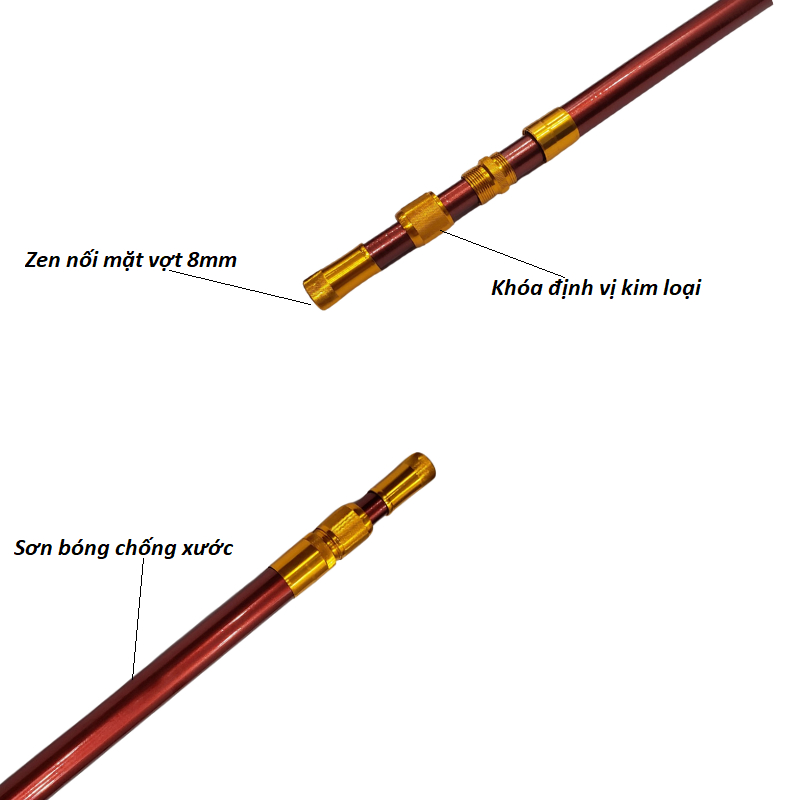 Vợt Cá Carbon Câu Đài Vành Tròn Có Vợt Cá Rút Gọn Có Cán + Vành