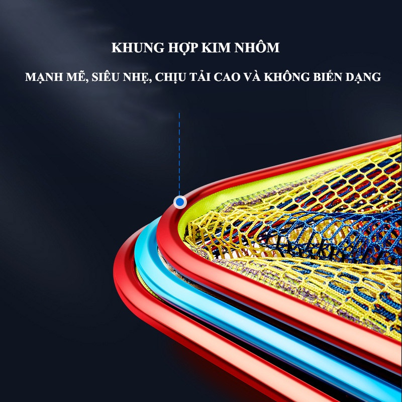 Mặt Vợt Cá carbon vành tròn 35cm 40cm 45cm siêu nhẹ siêu cứng Chuyên Câu Đơn Câu Đài