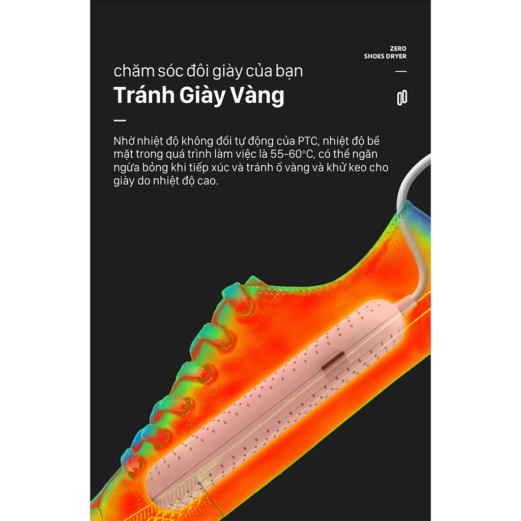Máy Sấy Giày Xiaomi Sothing DSHJ-S-2111 Sấy Khô Giày Dép, Khử Mùi Hiệu Quả, Không Gây Ố Vàng, Kéo Dài Thanh Sấy