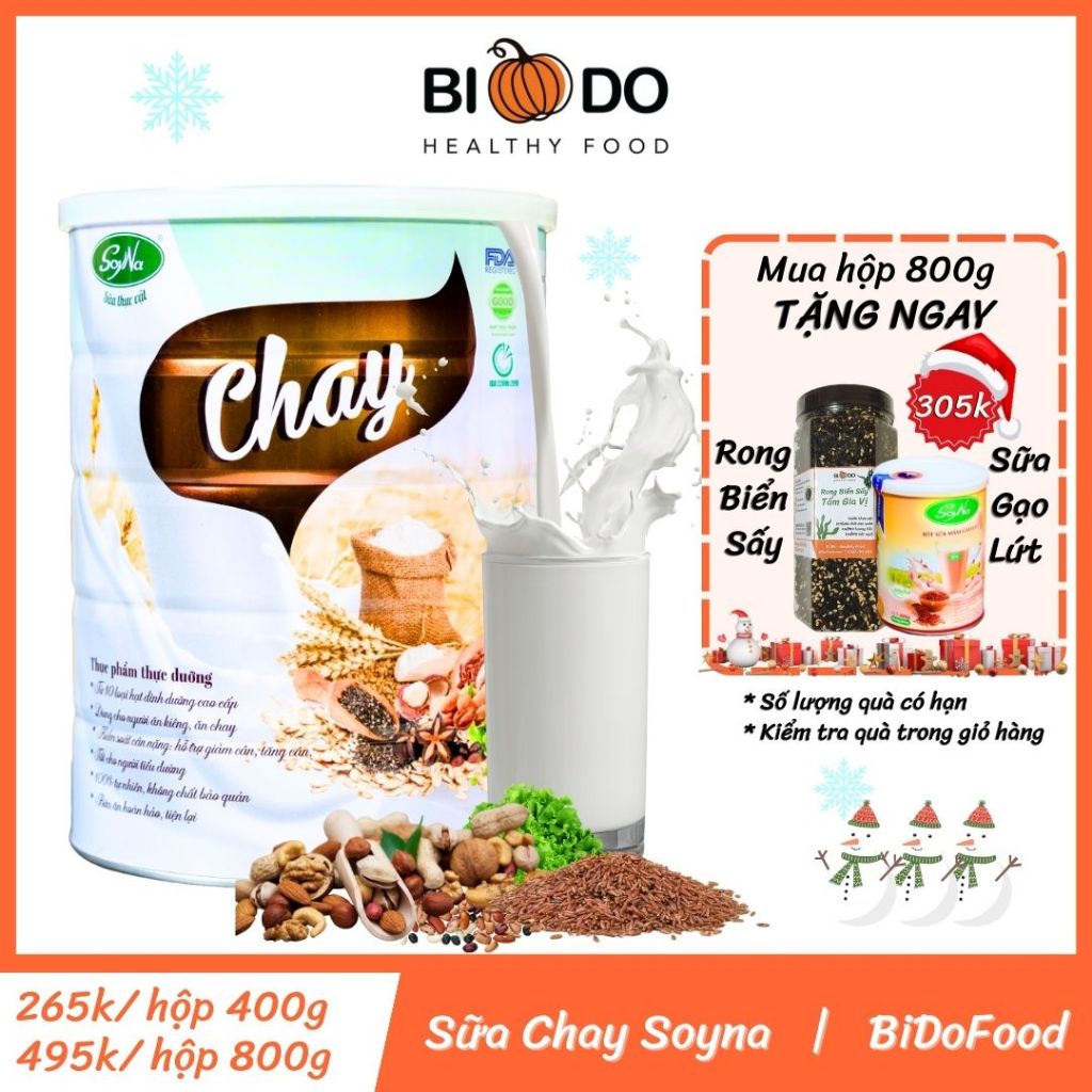 Sữa Hạt Bổ Sung Dinh Dưỡng Chay SoyNa - Bí Đỏ Food - Bột Ngũ Cốc Ăn Kiêng