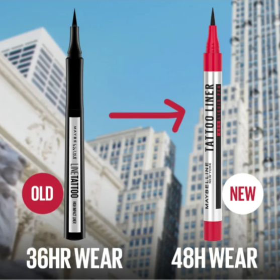 Bút Kẻ Mắt Nước Đậm Màu Không Lem Trôi Maybelline Tattoo Liner 48h Liquid Pen
