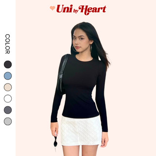 Áo thun dài tay nữ dáng ôm Cathy Top giữ nhiệt, tay xỏ ngón - Uni By Heart