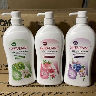 (Hot) Sữa tắm dê hương nước hoa Gervence 1200ml (đủ màu)