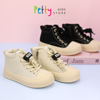 Boot Bé Trai, Bốt Cổ Lửng Bé Trai Kháng Nước Khóa Dây Khóa Kéo Đế Cao Su Chống Trượt - PETTY Thời Trang Trẻ Em [3273]