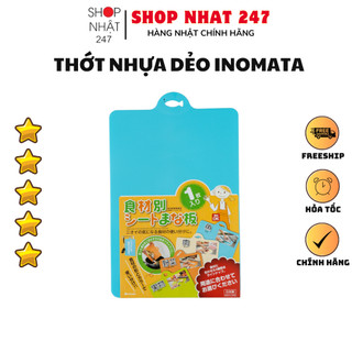 [Hỏa Tốc HN] Thớt nhựa dẻo màu xanh dương INOMATA Nội địa Nhật Bản