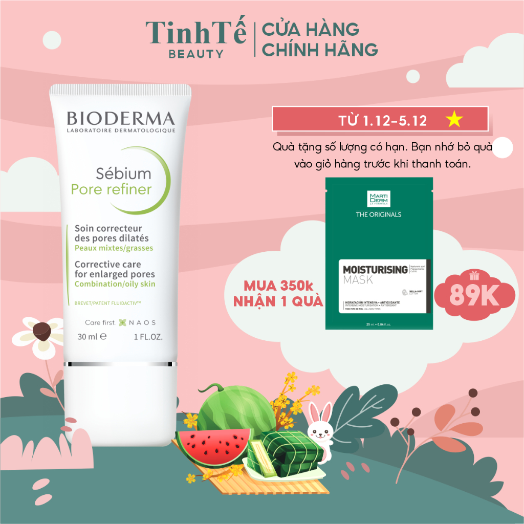 [SHOPEE OUTLET] Kem dưỡng se nhỏ lỗ chân lông và hạn chế tiết dầu Bioderma Sébium Pore refiner 30ml