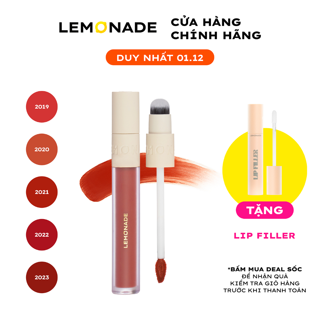 Son kem mịn lì thuần chay Lemonade Perfect Couple Lip 5 Years 3.5g