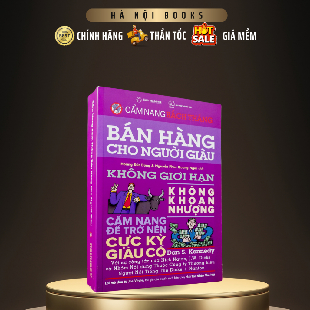 Sách - Cẩm nang bách thắng , Bán hàng cho người giàu ( không giới hạn , không khoan nhượng...) - Thiên Minh Book