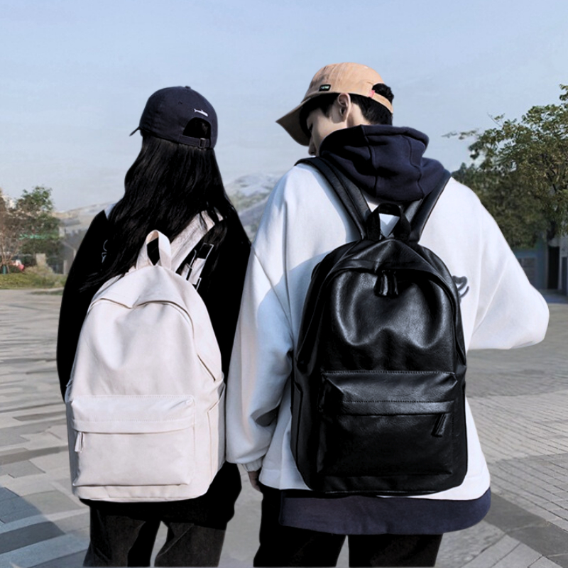 Balo đi học da pu balo ulzzang thời trang chống nước ngăn chống sốc đựng laptop 15 6 inch BL16