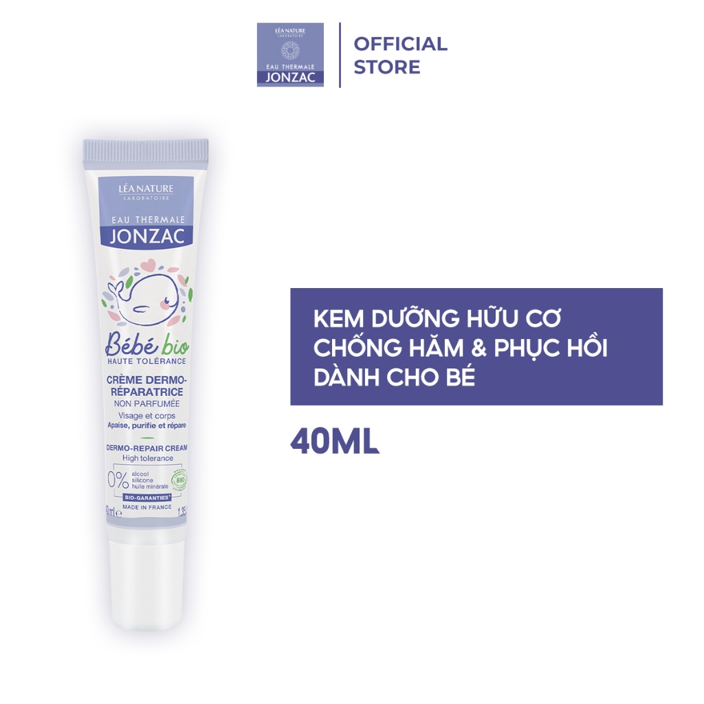 Kem Dưỡng Hữu Cơ Chống Hăm Dành Cho Bé Eau Thermale Jonzac Bébé Bio Dermo Repair Cream 40ml