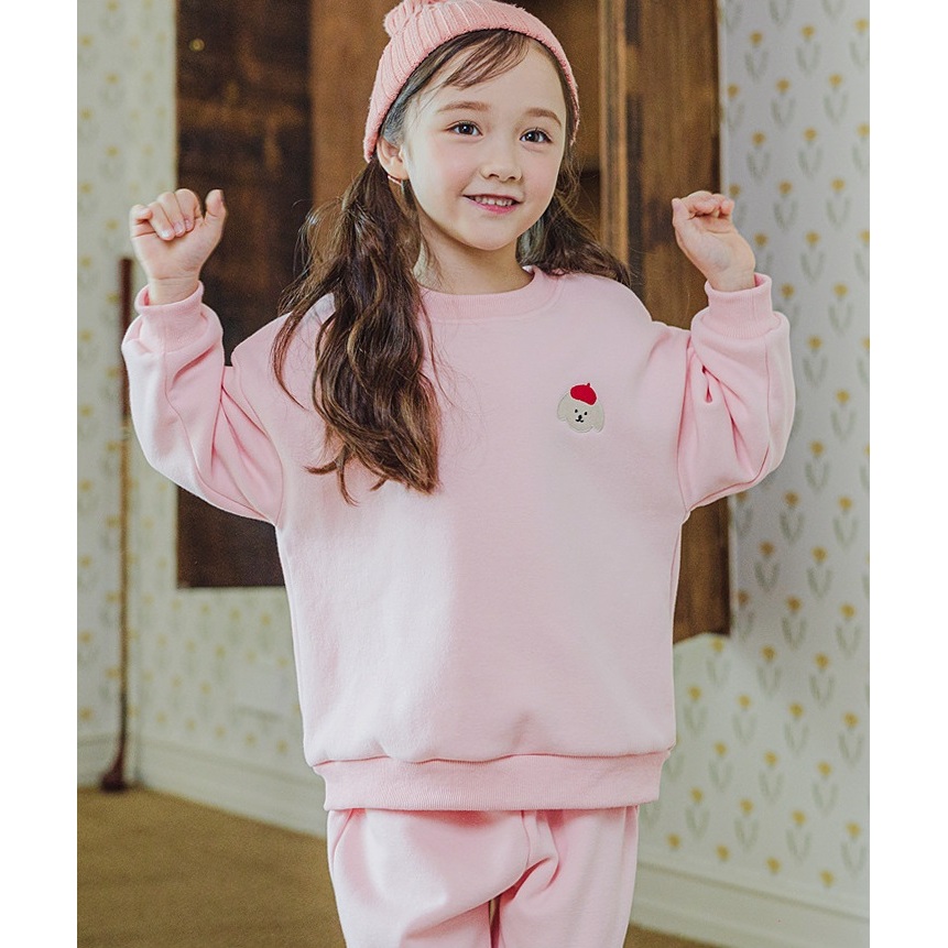 Bộ nỉ bông Bebezoo siêu ấm thêu ngực cho bé BEC4SE202