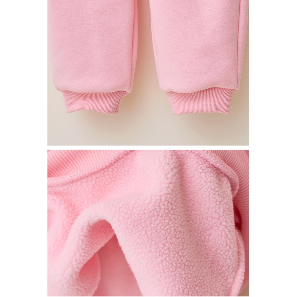 Bộ nỉ bông Bebezoo siêu ấm thêu ngực cho bé BEC4SE202