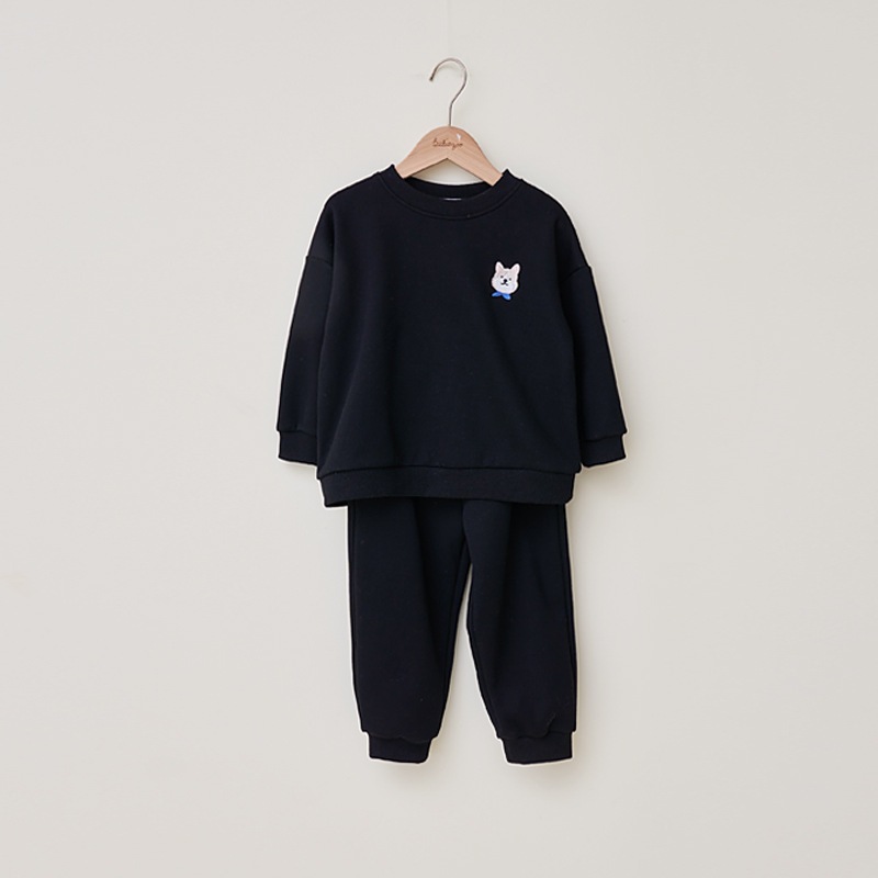 Bộ nỉ bông Bebezoo siêu ấm thêu ngực cho bé BEC4SE202