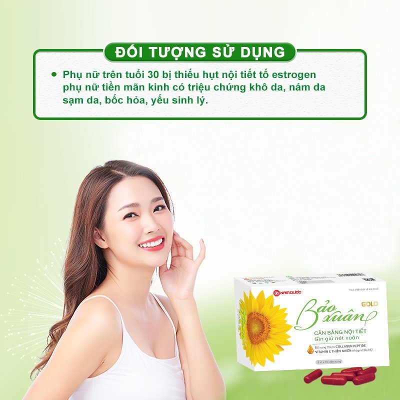 Combo Viên Uống Nội Tiết Tố Bảo Xuân Gold - Sữa Rửa Mặt Bảo Xuân Skin Hỗ Trợ Làm Đẹp Da, Ngăn Ngừa Lão Hóa