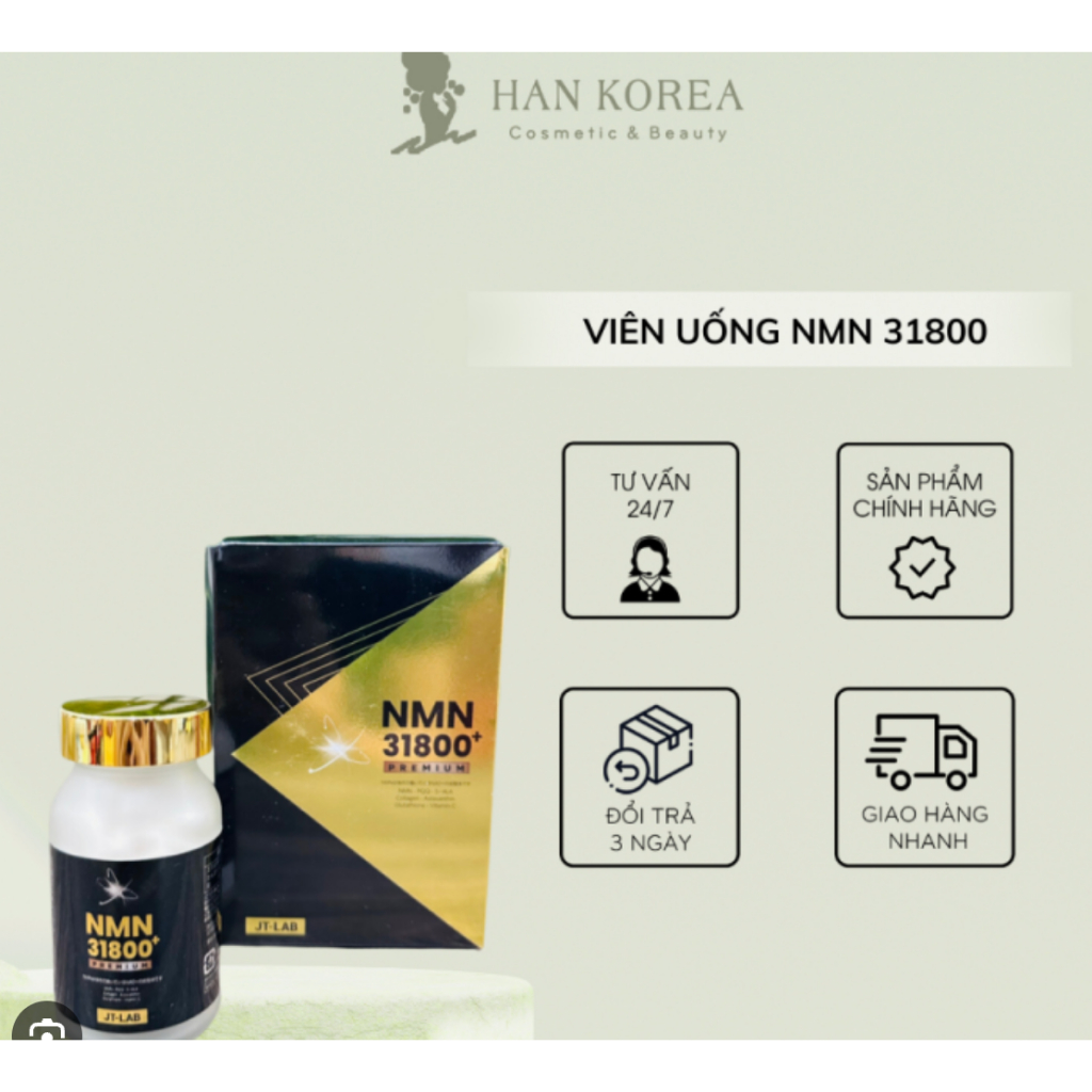Viên uống NMN 31800+ trẻ hoá da-Viên uống NMN hỗ trợ làm đẹp-Viên uống NMNcải lão hoàn đồng