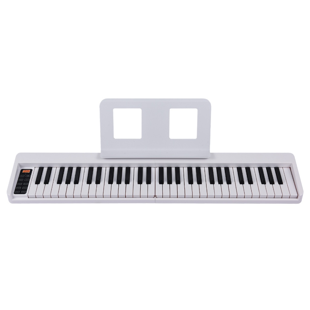 Đàn Piano điện tử có thể gập lại 61 phím Đàn organ điện tử đa chức năng Bàn phím đàn piano nhạy 61 phím với màn hình LCD