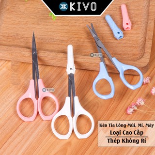 Kéo Cắt Tỉa Lông Mũi, Lông Mày, Mi Cao Cấp Loại Tốt - Kéo Tỉa Lông Mày - Kéo Mini/ Dụng Cụ Cắt Lông Mũi Kivo