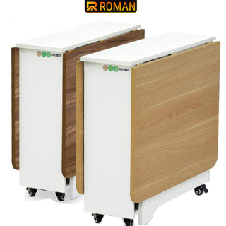 Bàn ăn thông mình, bàn gấp gọn ROMAN tiết kiệm diện tích có bánh xe  - BATM5