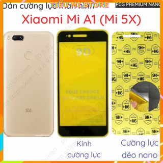 Kính cường lực full và cường lực dẻo Xiaomi Mi A1 (Mi 5X) các loại trong suốt, nhám chống vân tay, bảo vệ mắt