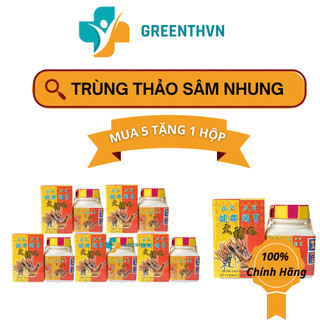 Viên trùng thảo sâm nhung chính hãng hỗ trợ tăng cân 34 viên