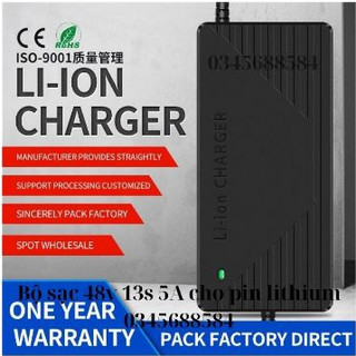 Sạc xe điện 13S 48V (54.6V) 3A, 5A LOAI TỐT dùng cho pin Li-ion 3.7V