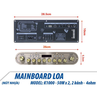 Bo mạch loa xách tay K10 có màn hình công suất 100W Echo Reverb