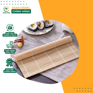 Mành tre dùng cuốn cơm/kimbap/sushi - tôm vàng